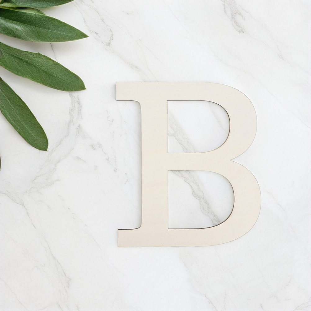 Home Office Backdrop - 2Pcs Paintable Large Wood Letters for