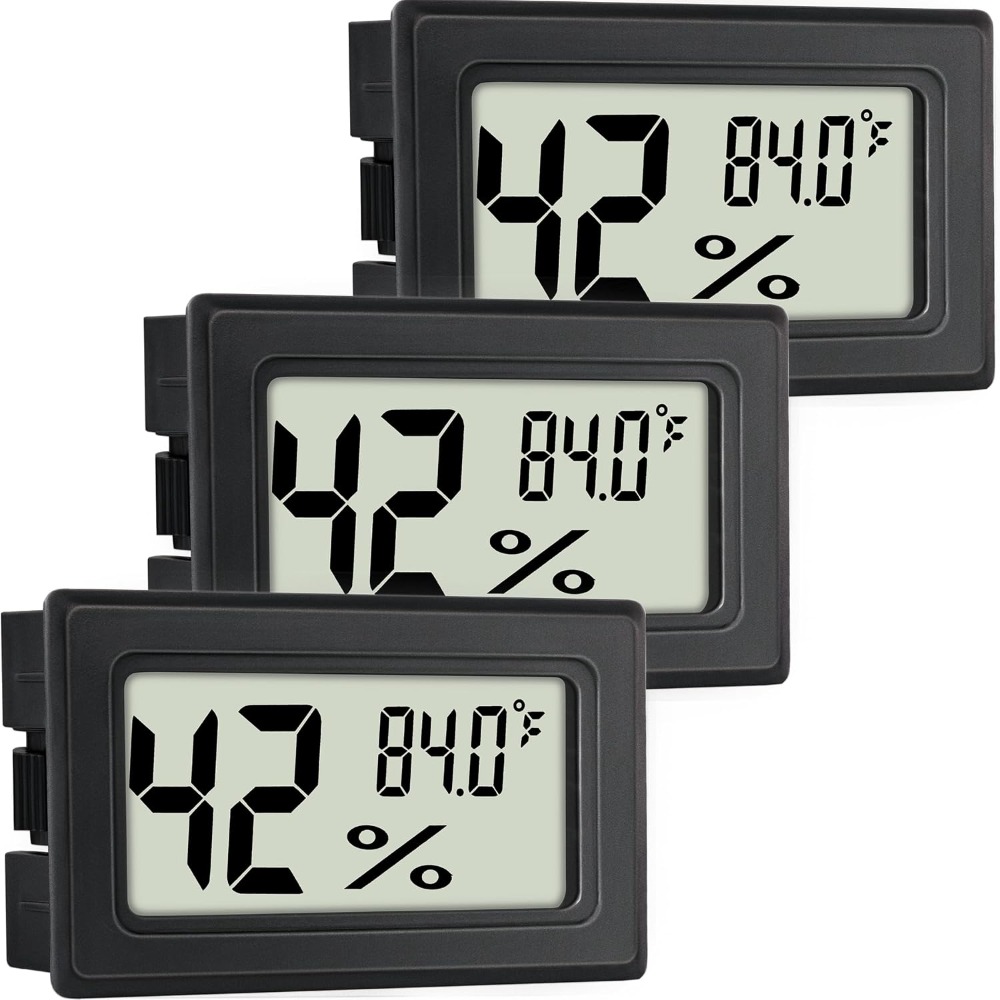 Home Office Design - Mini Digital Hygrometer Thermometer 4 Pack