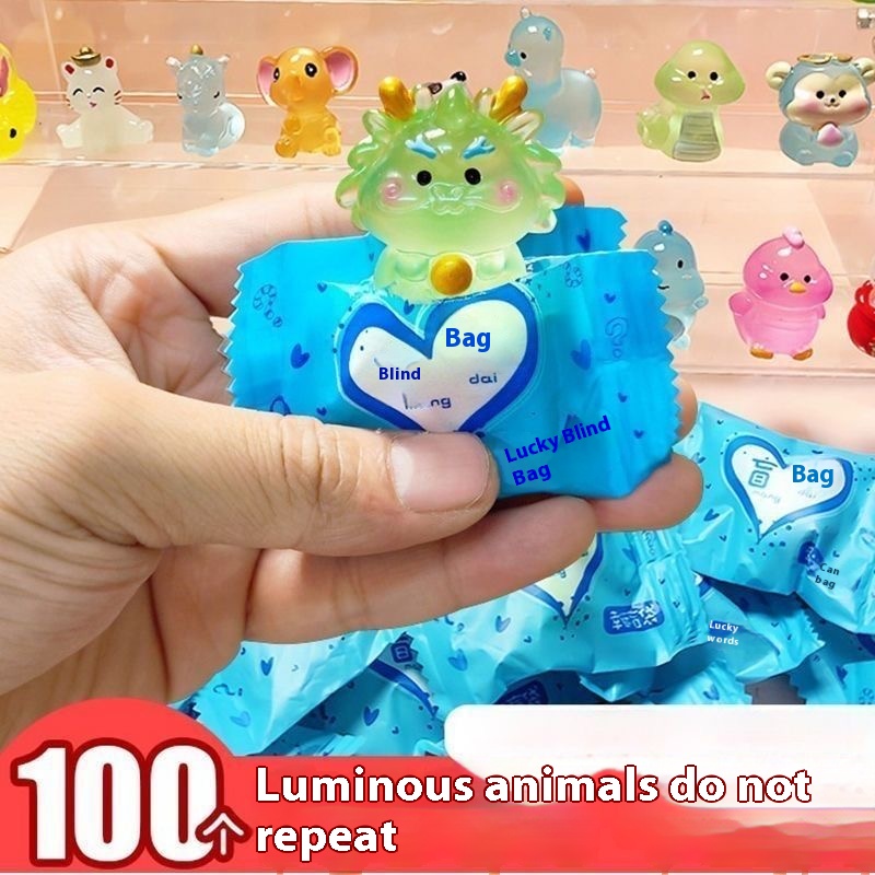 Home Office Box - 100Pcs Mini Luminous Resin Blind Box