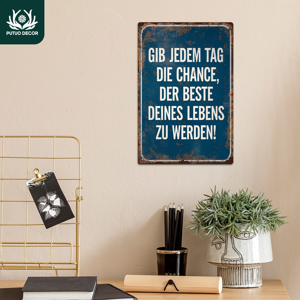 Home Office Quotes - Putuo Decor 1pc German Funny Sarcastic