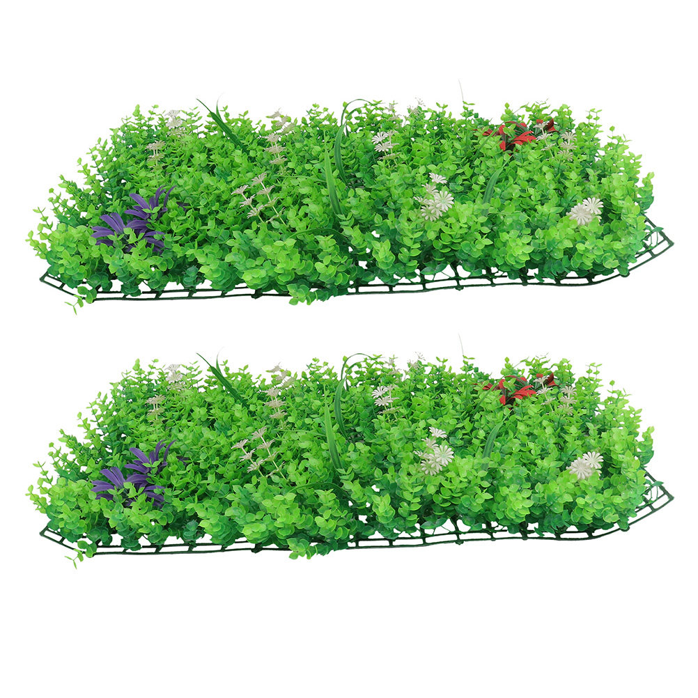 Home Office Backdrop - 2Pcs Artificial Hedge Plant Wall Panel
