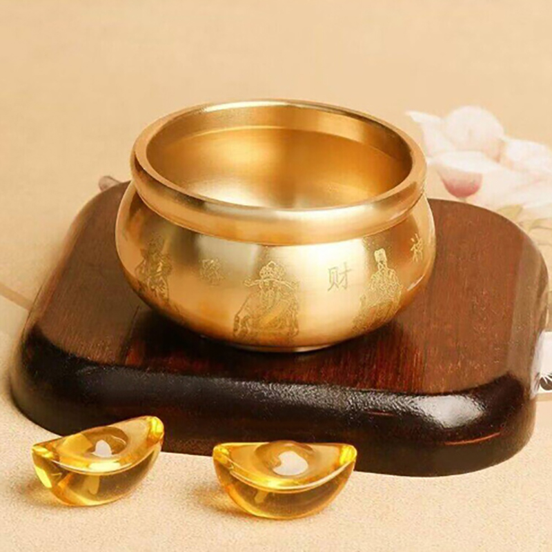 Home Office Representative - Brass Cornucopia Ornament Symbolic Tabletop Decor