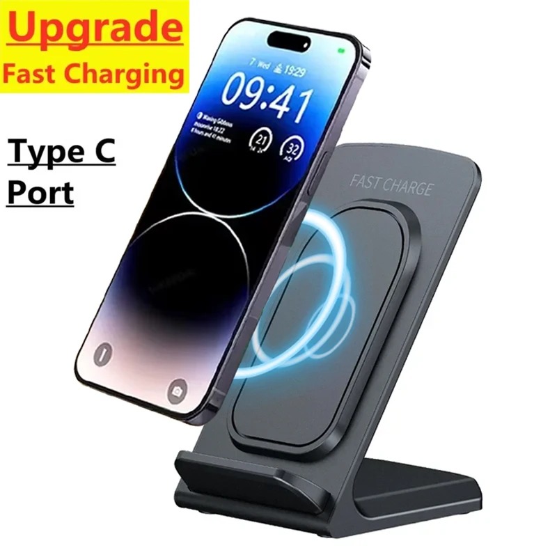 Desk Charging Station - Wireless Charger Stand Desktop Phone Holder