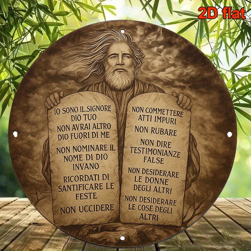 Home Office Free - CIFBUY Rustic Italian Moses 10 Commandments