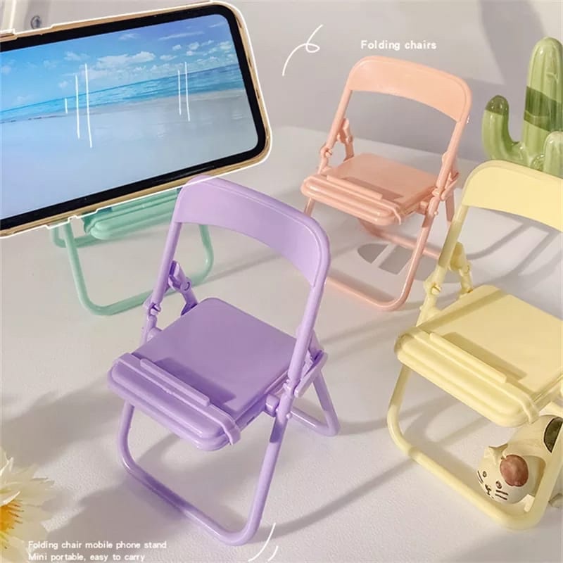 Home Office Design - Cute Chair Phone Holder Stand Creative