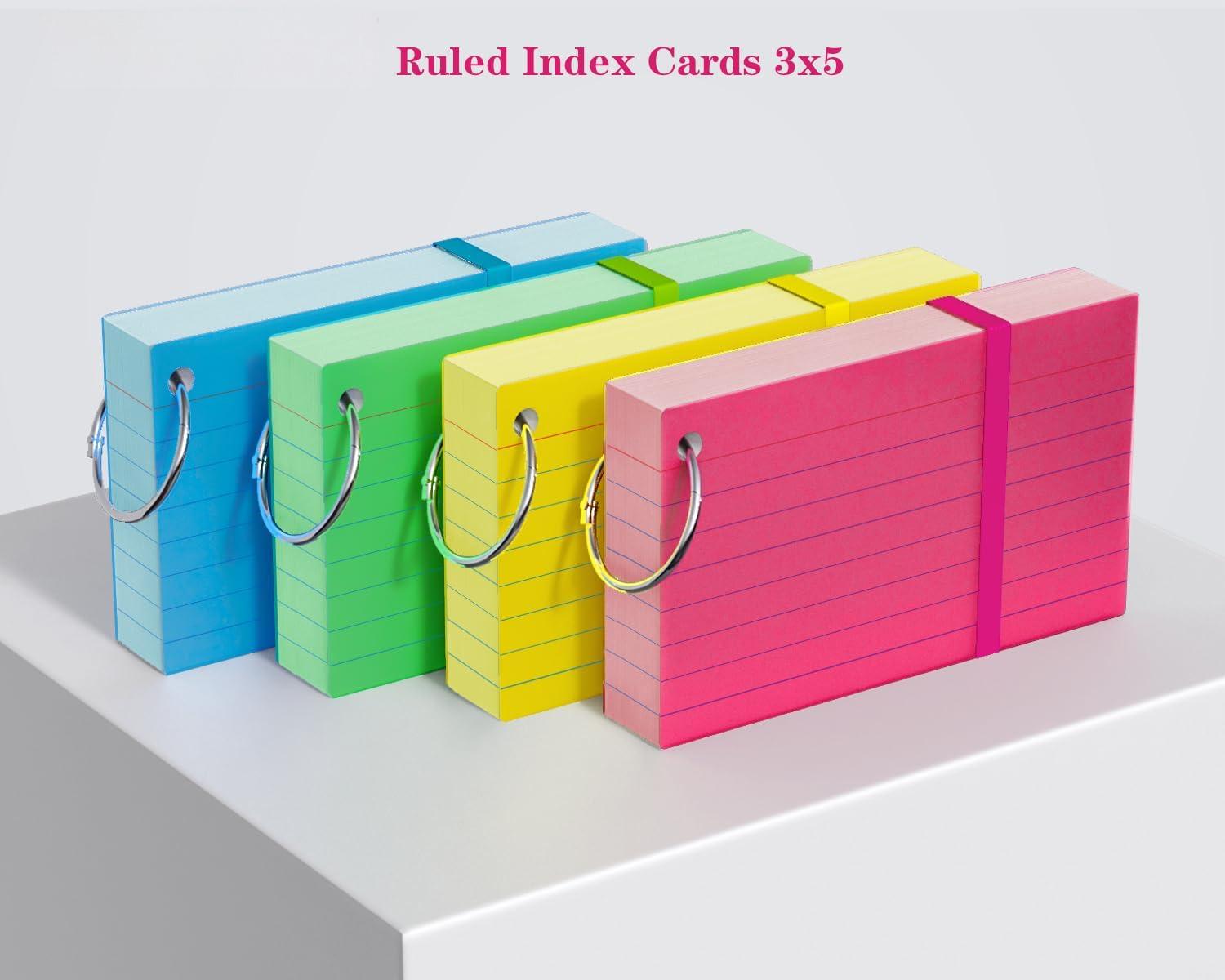 Home Office New Rules - New 200 PCS Colored Index Cards