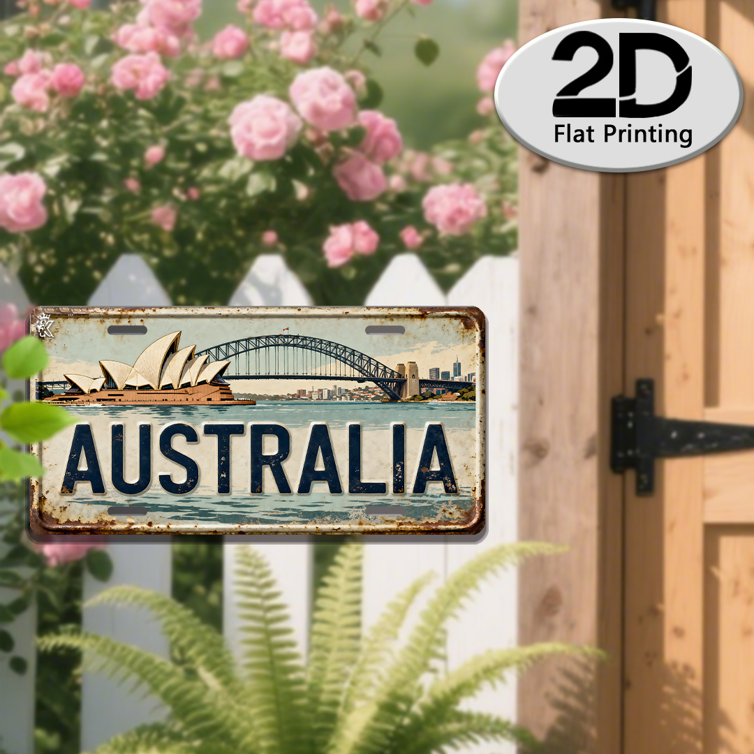 Home Office Australia - AL Australia Sydney License Plate Sign