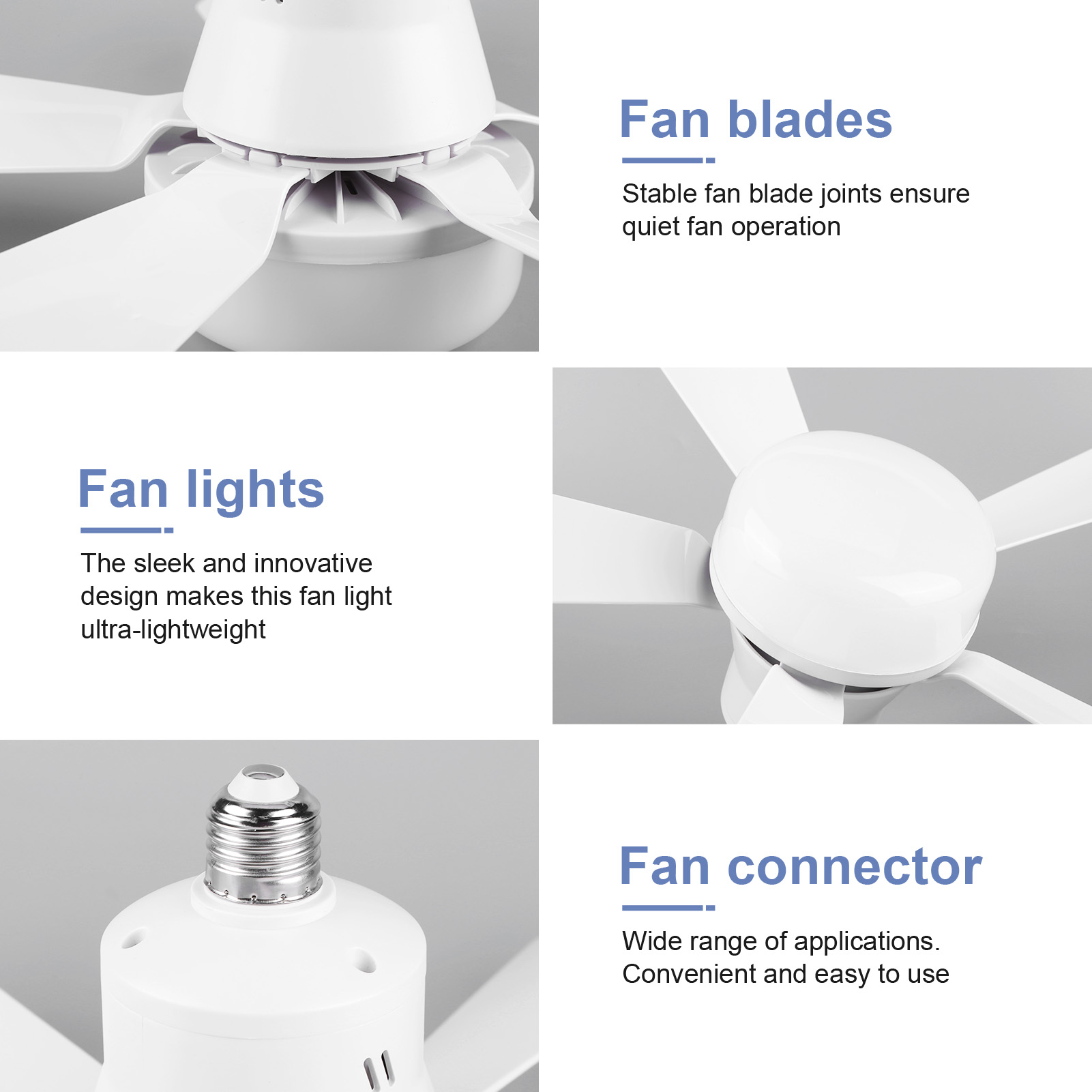 2-in-1 Socket Ceiling Fans Lig - Home Office In Living Room recension och pris