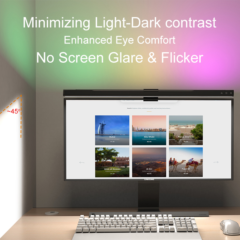 60/80cm RGB Light LED Monitor  - Home Office Work recension och pris