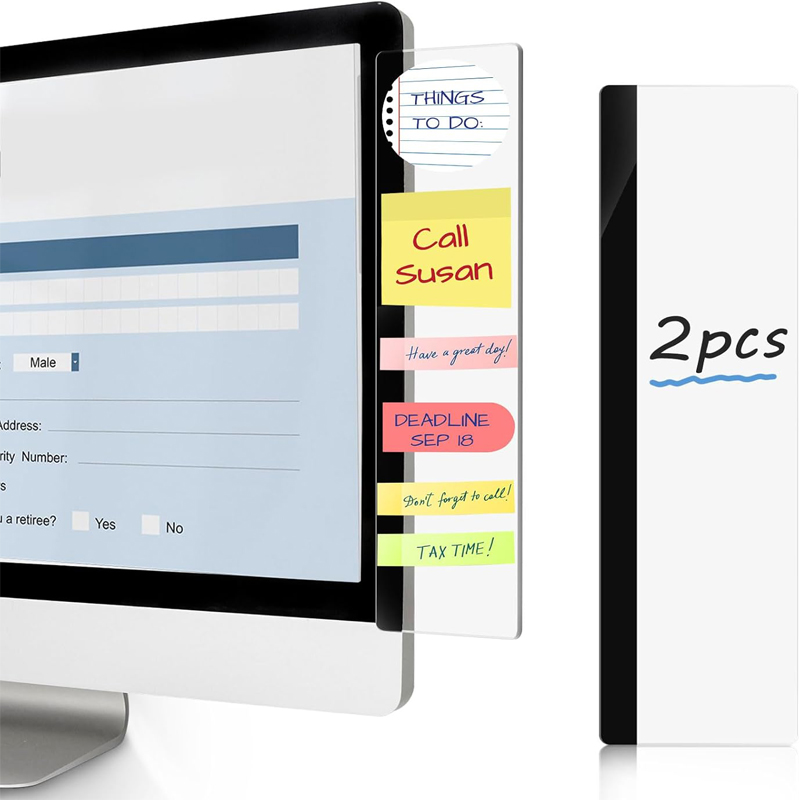 2Pcs Monitor Memo Boards for C - Home Office Work recension och pris
