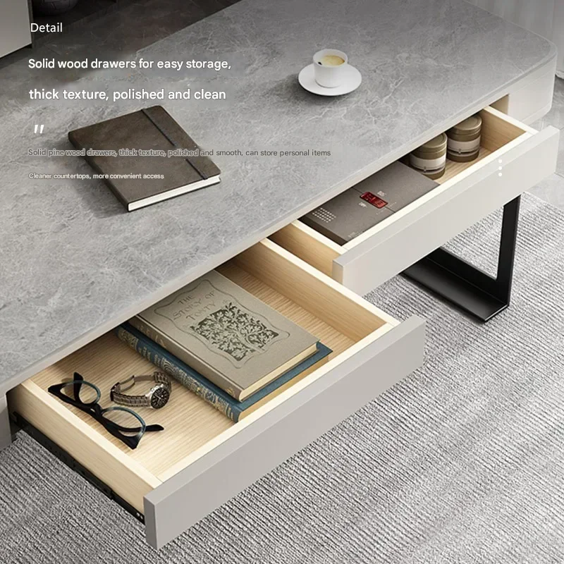 Women Storage Wood Office Desk - Home Office Trabajo recension och pris