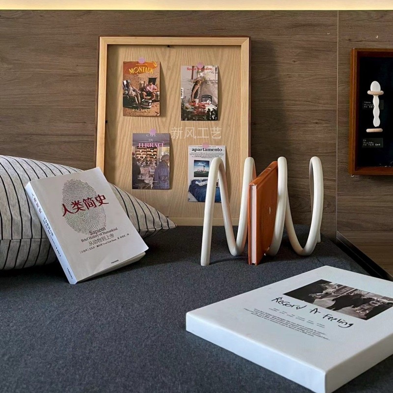 Creative Minimalist Metal Maga - Home Office With Bookshelves recension och pris