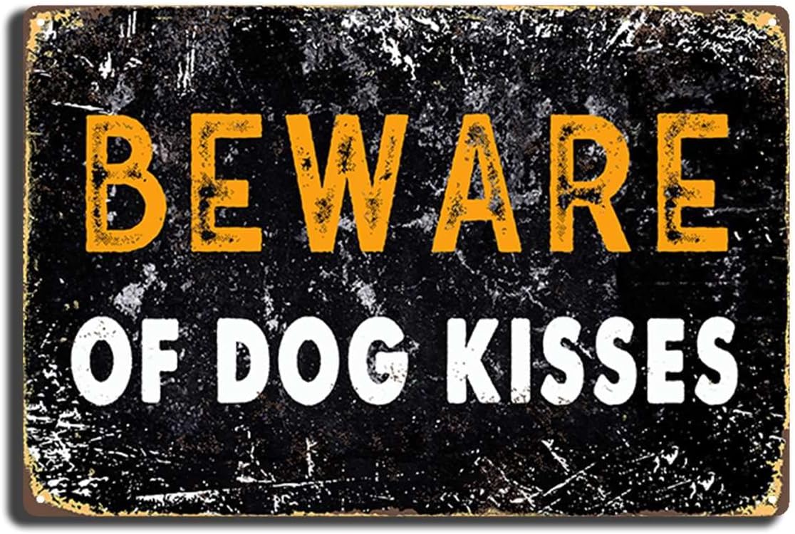Tin Metal Signs Beware of Dog  - Home Office Quotes recension och pris