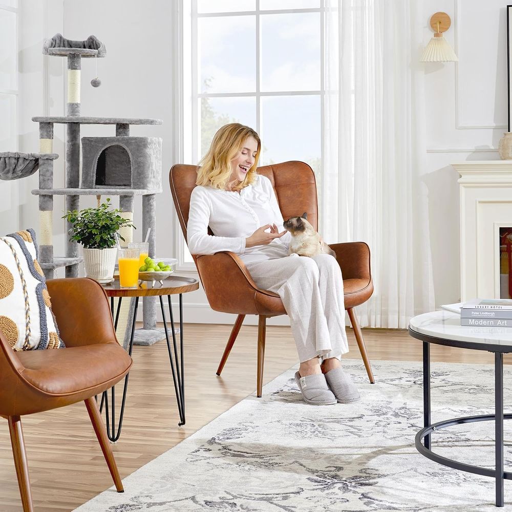 Accent Chairs, Large PU Leathe - Home Office In Living Room recension och pris