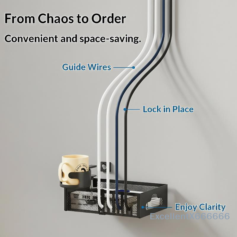 Metal Desk Clamp Storage Organ - Home Office Work recension och pris