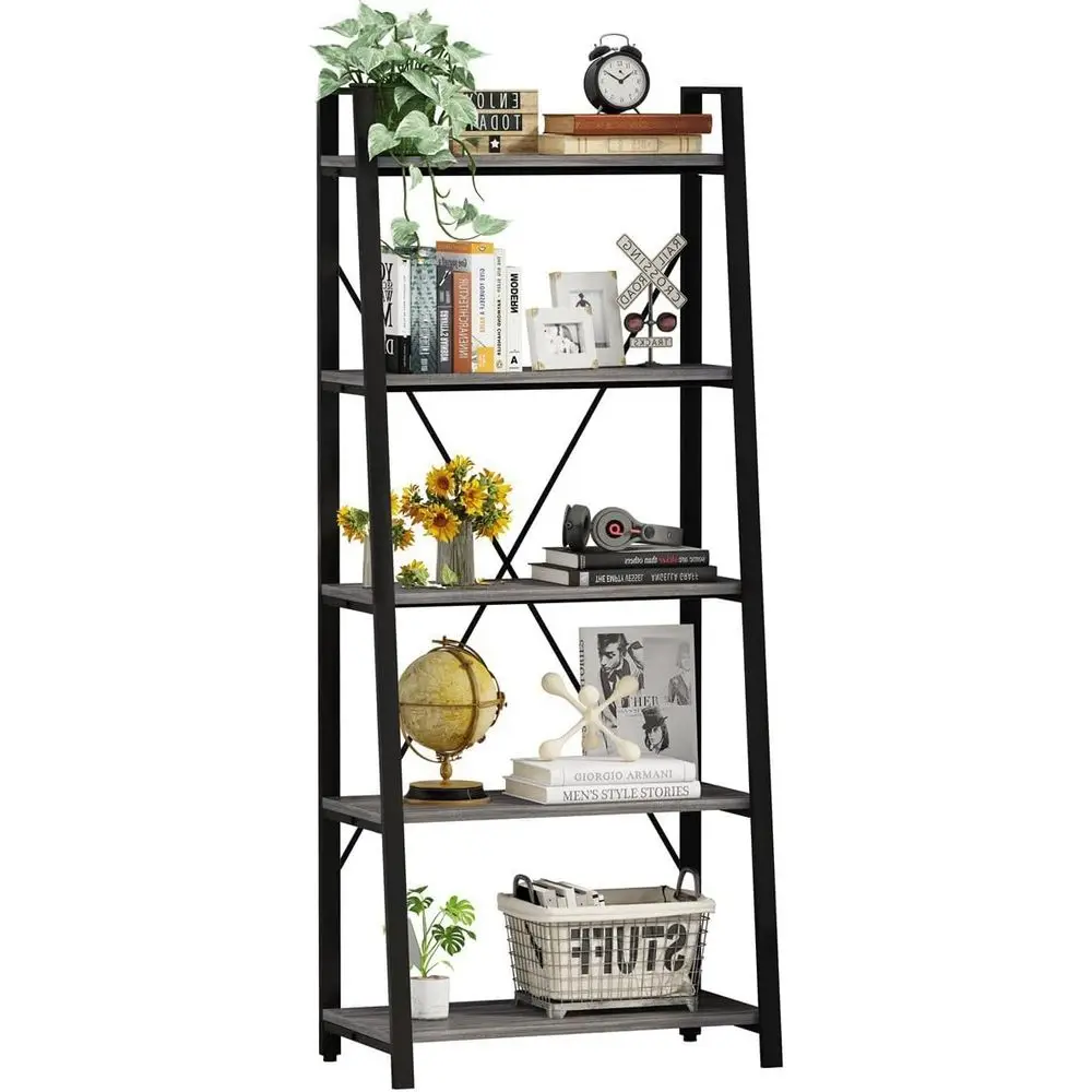 5-Tier Ladder Bookshelf, Indus - Home Office With Bookshelves recension och pris