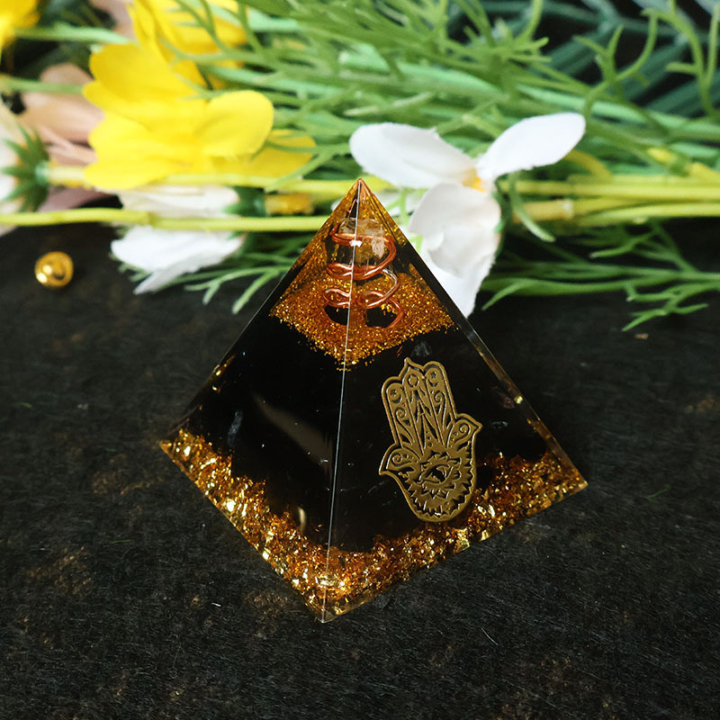 Hamsa Hand Resin Crystal Pyram - Home Office Free recension och pris