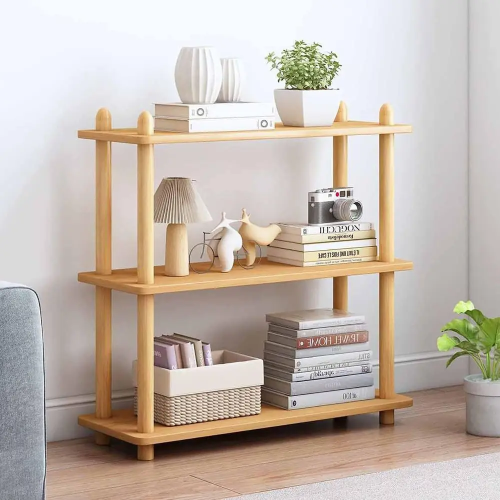 3-Tier Wooden Bookshelf - Open - Home Office With Bookshelves recension och pris