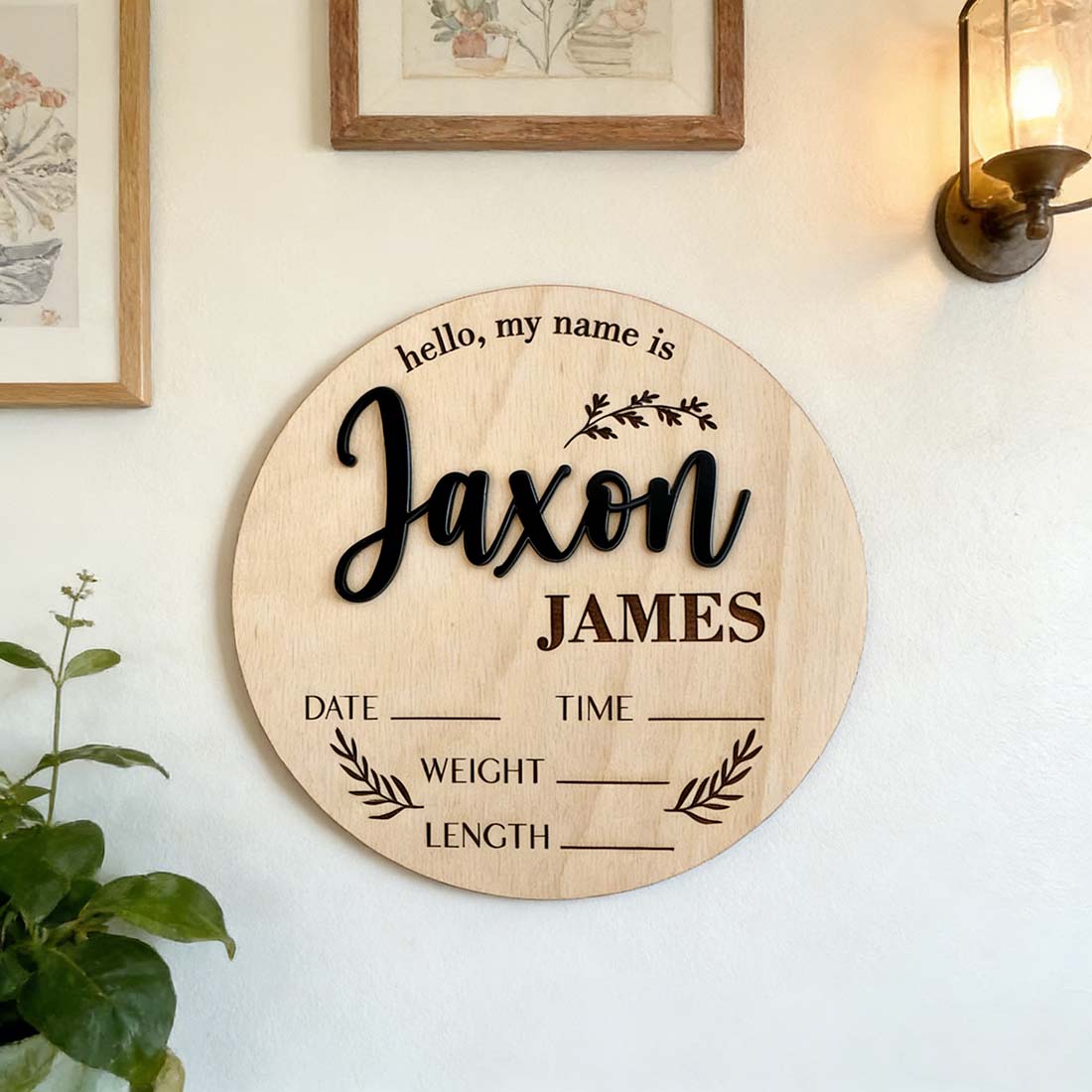 1Pc Custom Baby Announcement S - Home Office Design recension och pris