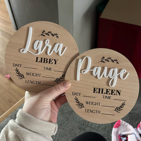 1Pc Custom Baby Announcement S - Home Office Design recension och pris