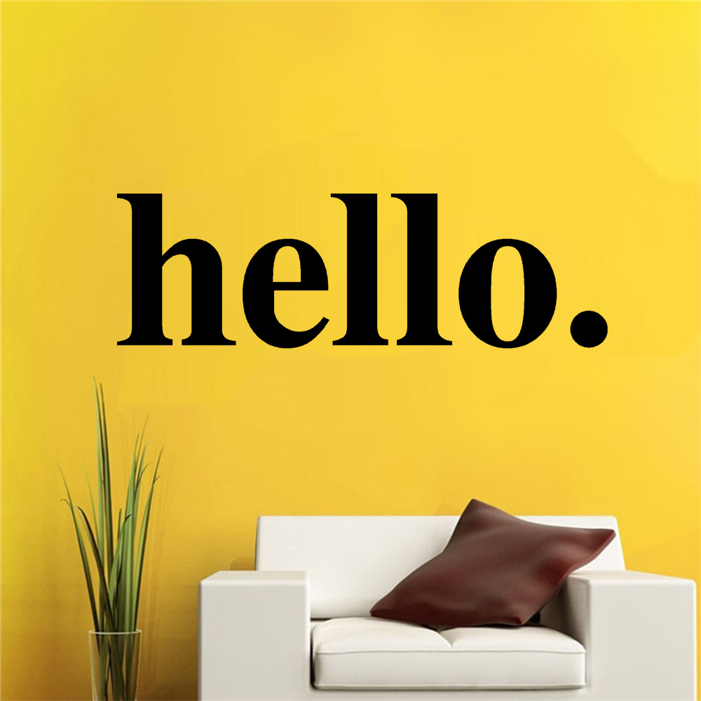 Hello Quotes Wall Sticker Viny - Home Office Quotes recension och pris
