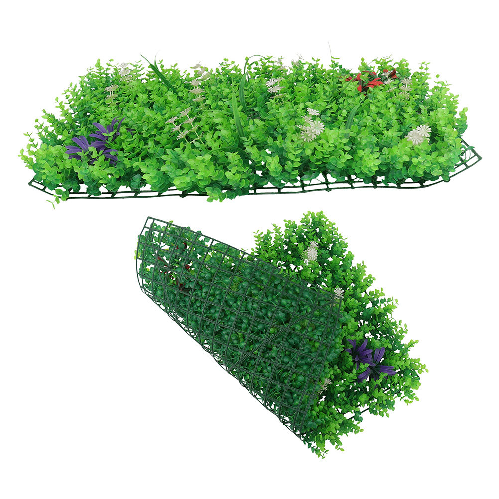 2Pcs Artificial Hedge Plant Wa - Home Office Backdrop recension och pris