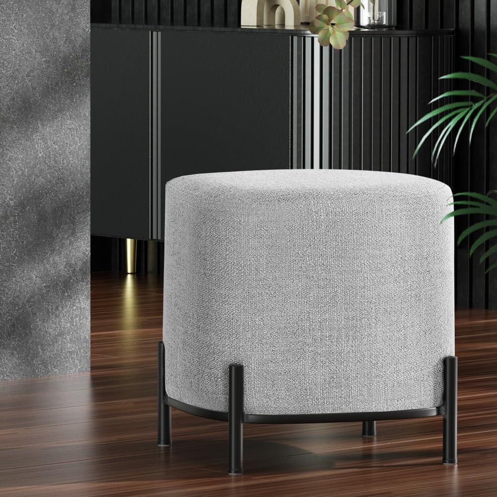 **/Ottoman, Round Footstool Lo - Home Office In Living Room recension och pris