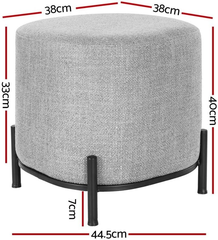 **/Ottoman, Round Footstool Lo - Home Office In Living Room recension och pris