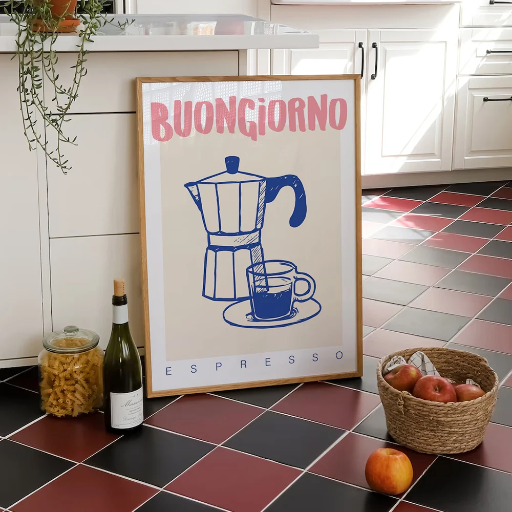 Modern Coffee Espresso Wall Ar - Home Office Design recension och pris