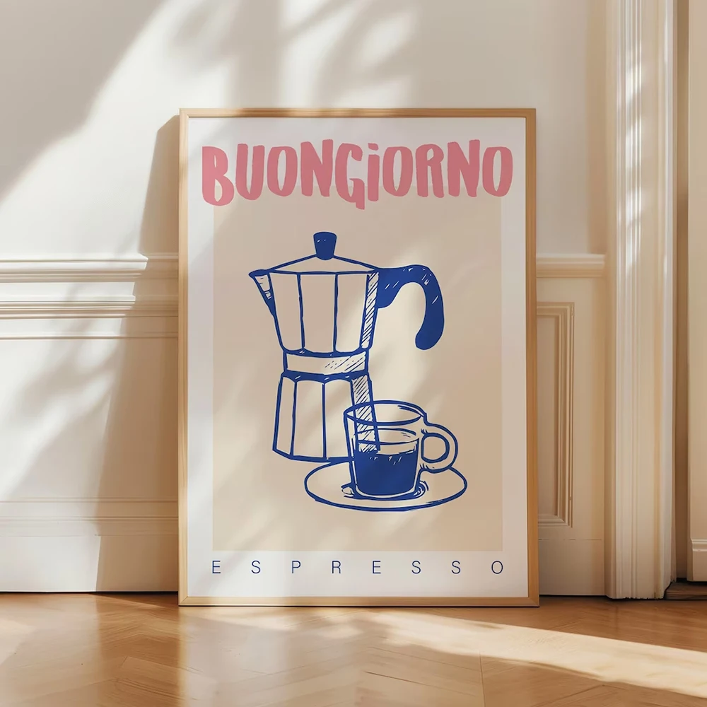 Modern Coffee Espresso Wall Ar - Home Office Design recension och pris