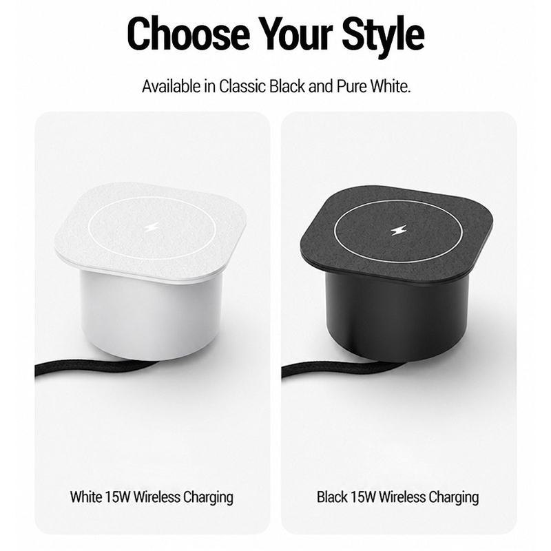 Embedded Desk Wireless Charger - Desk Charging Station recension och pris