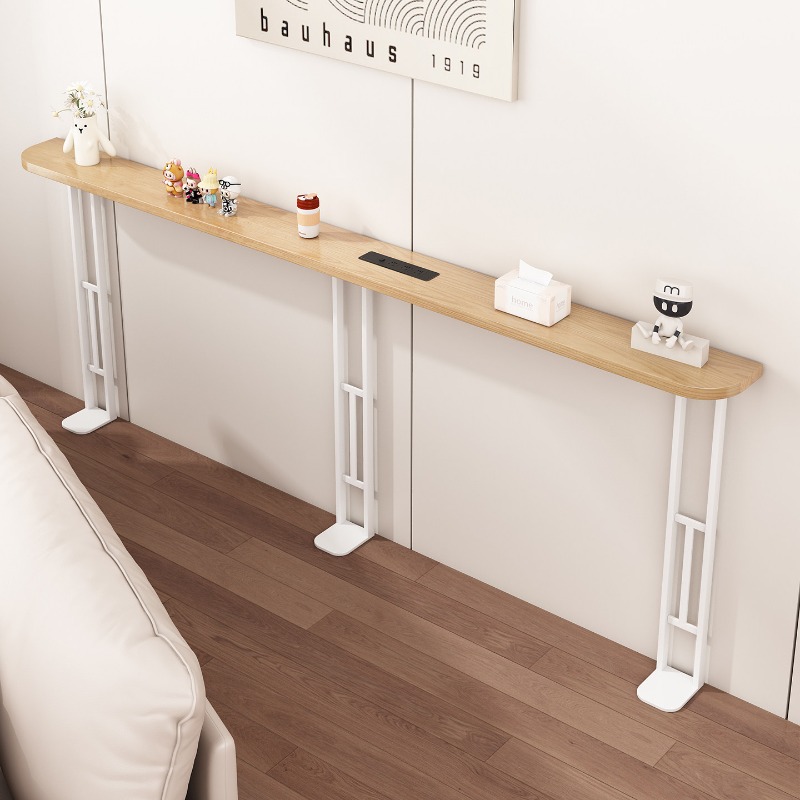Solid Wood Narrow Console Tabl - Bookcase Wood Shelf recension och pris