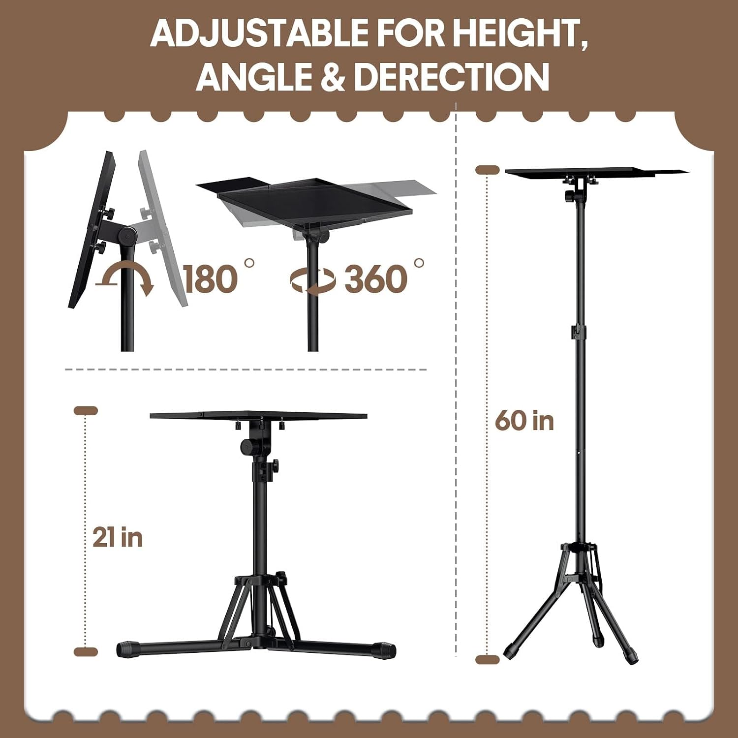 Adjustable Projector Stand 20- - Home Office Free recension och pris