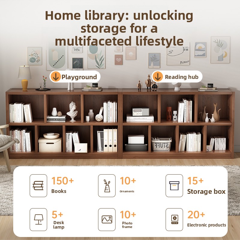 Bookshelf Bookcase Floor Shelf - Bookcase Wood Shelf recension och pris