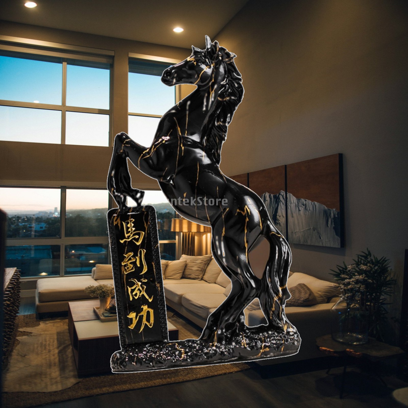 Horse Statue Resin Decoration  - Home Office Representative recension och pris