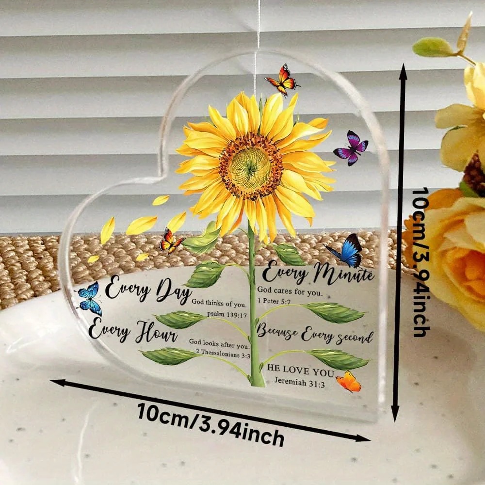 CIFBUY Acrylic Wall Decor Sunf - Home Office Quotes recension och pris