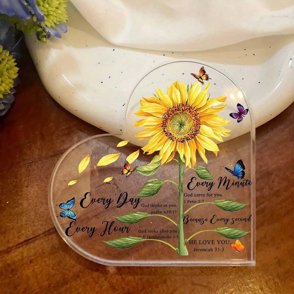 CIFBUY Acrylic Wall Decor Sunf - Home Office Quotes recension och pris