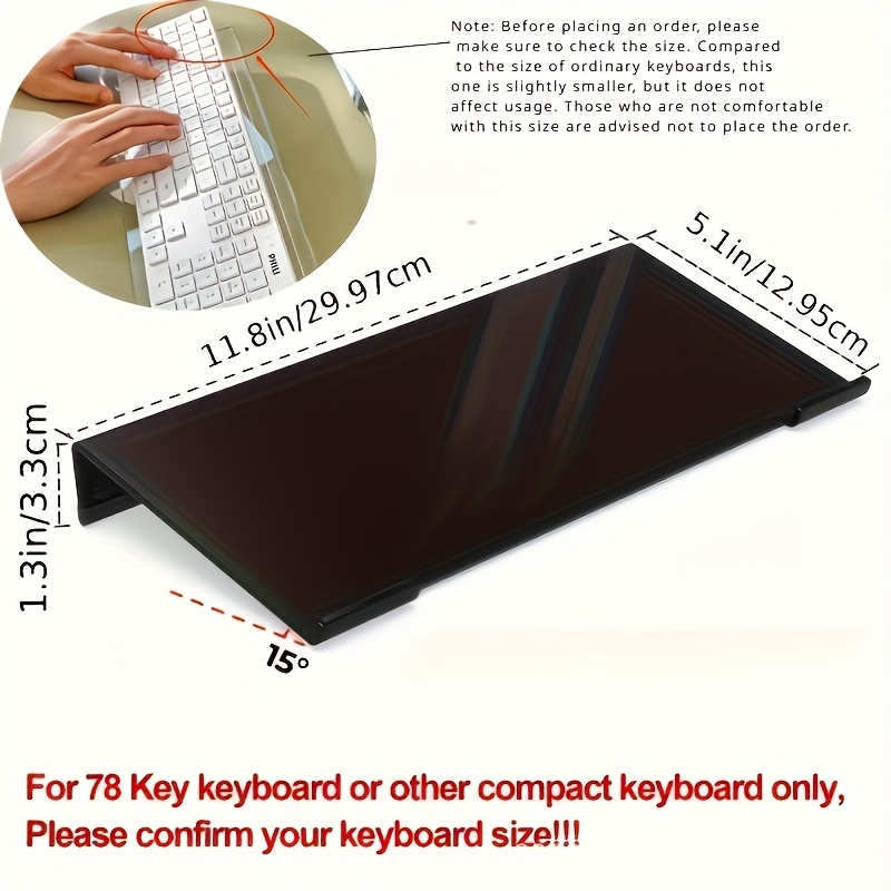 Acrylic keyboard stand, transp - Home Office Work recension och pris