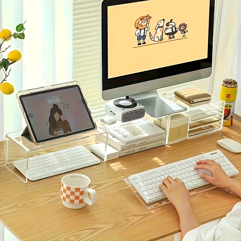 Acrylic keyboard stand, transp - Home Office Work recension och pris