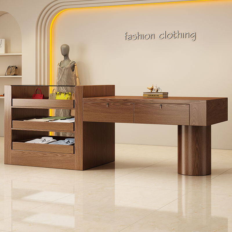 wood modern reception desks de - Home Office Tienda recension och pris