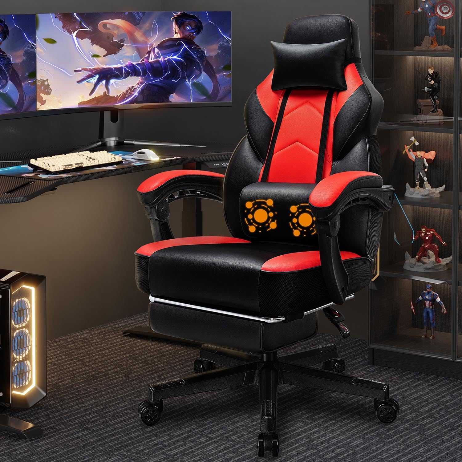 Gaming Chair with Footrest, Ma - Home Office Design recension och pris