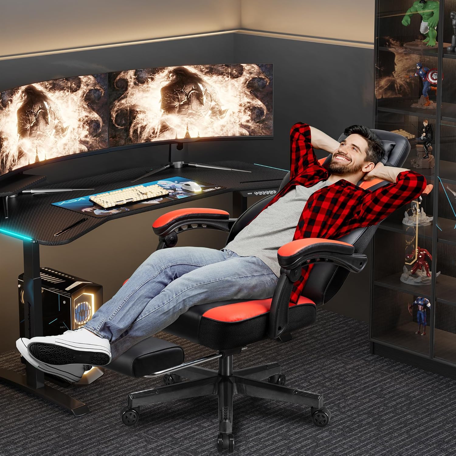 Gaming Chair with Footrest, Ma - Home Office Design recension och pris