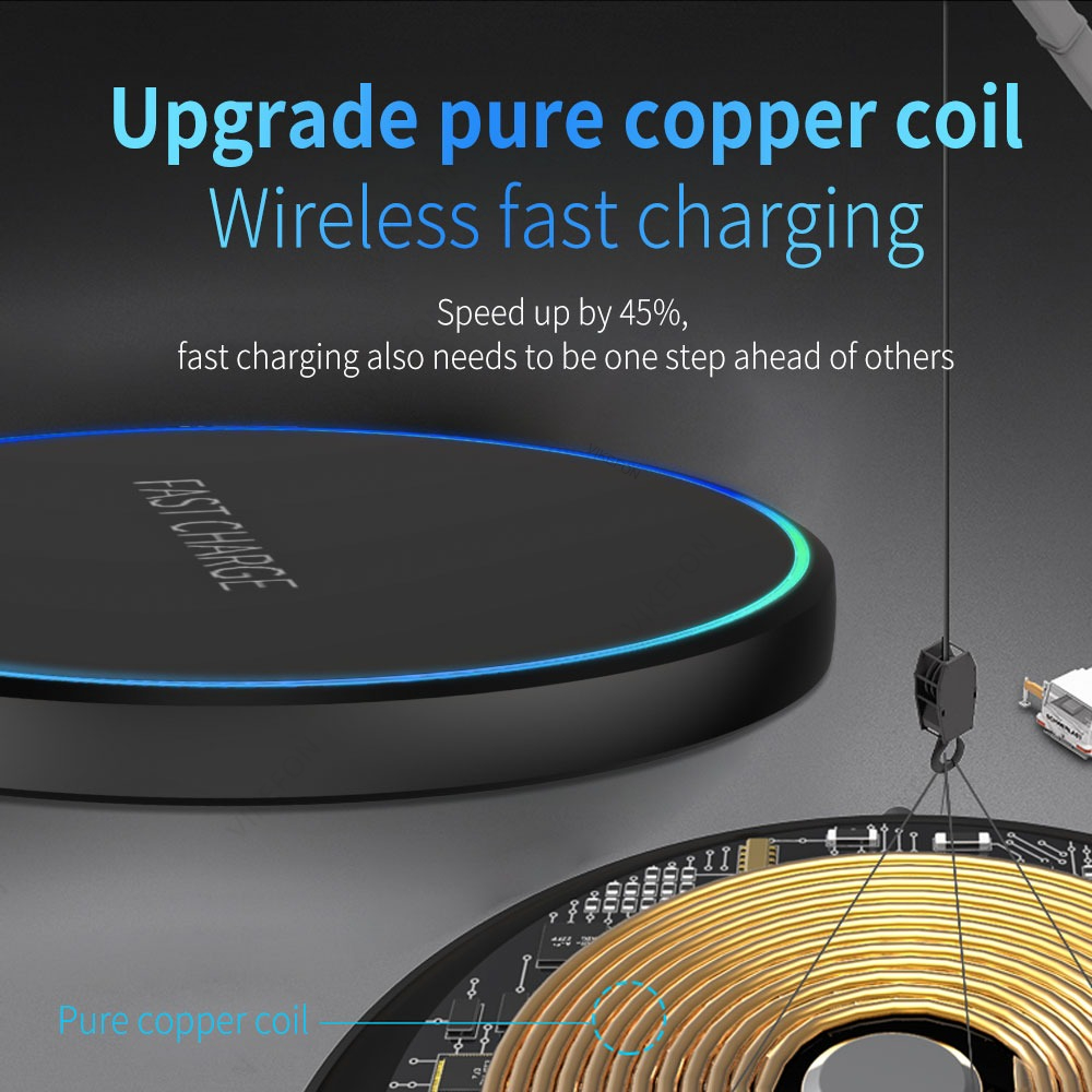 Desktop Mini Wireless Charger  - Desk Charging Station recension och pris