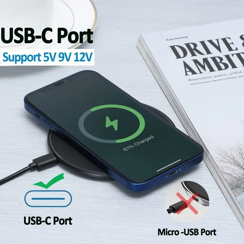 Lightweight Wireless Charger D - Desk Charging Station recension och pris