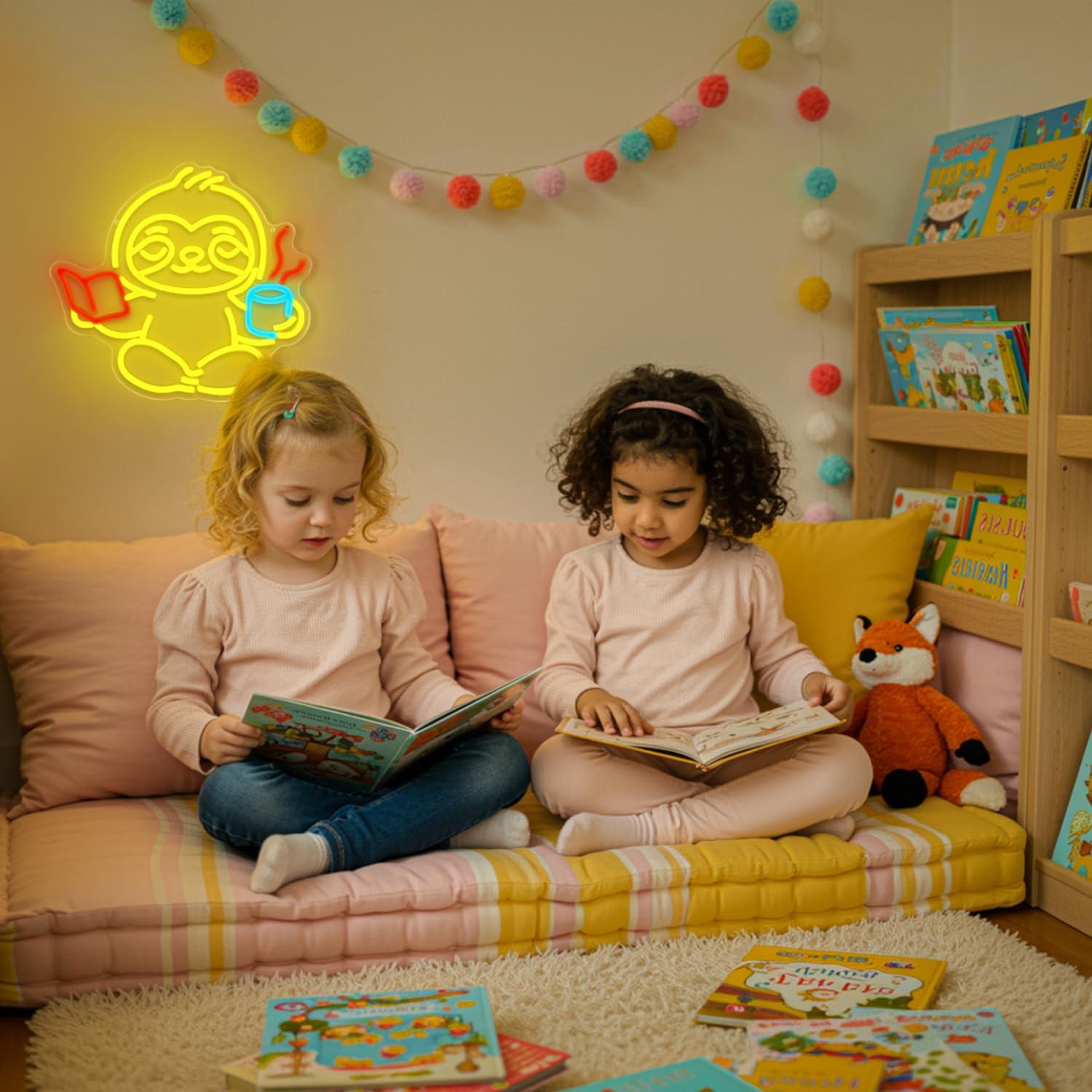 Sloth Neon Sign USB Dimmable L - Home Office In Living Room recension och pris