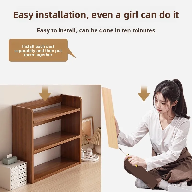 Factory Minimalist Bookshelf S - Bookcase Wood Shelf recension och pris