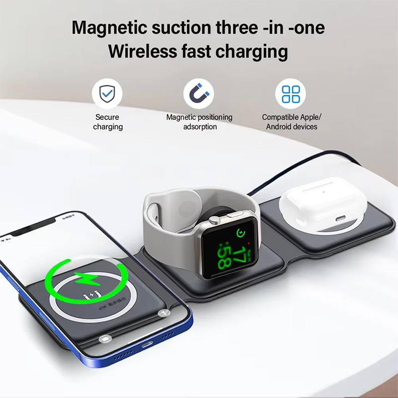 Universal Qi2 Magnetic Foldabl - Desk Charging Station recension och pris