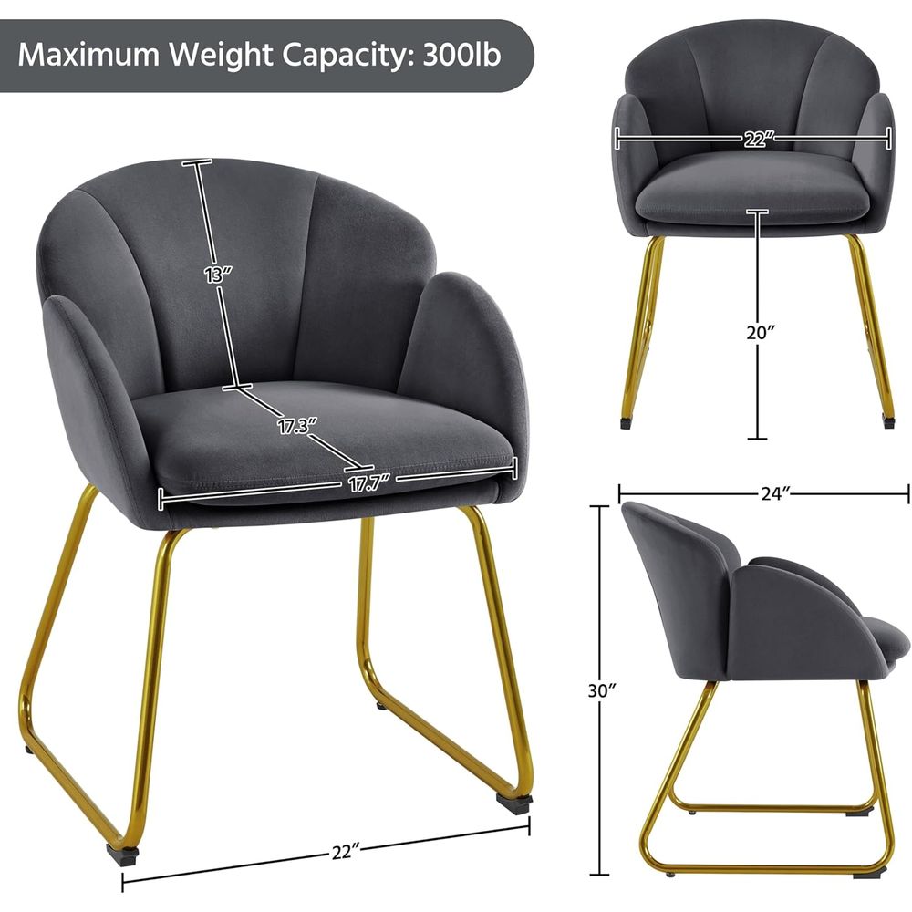 Lower Shape Velvet Armchair, S - Home Office In Living Room recension och pris