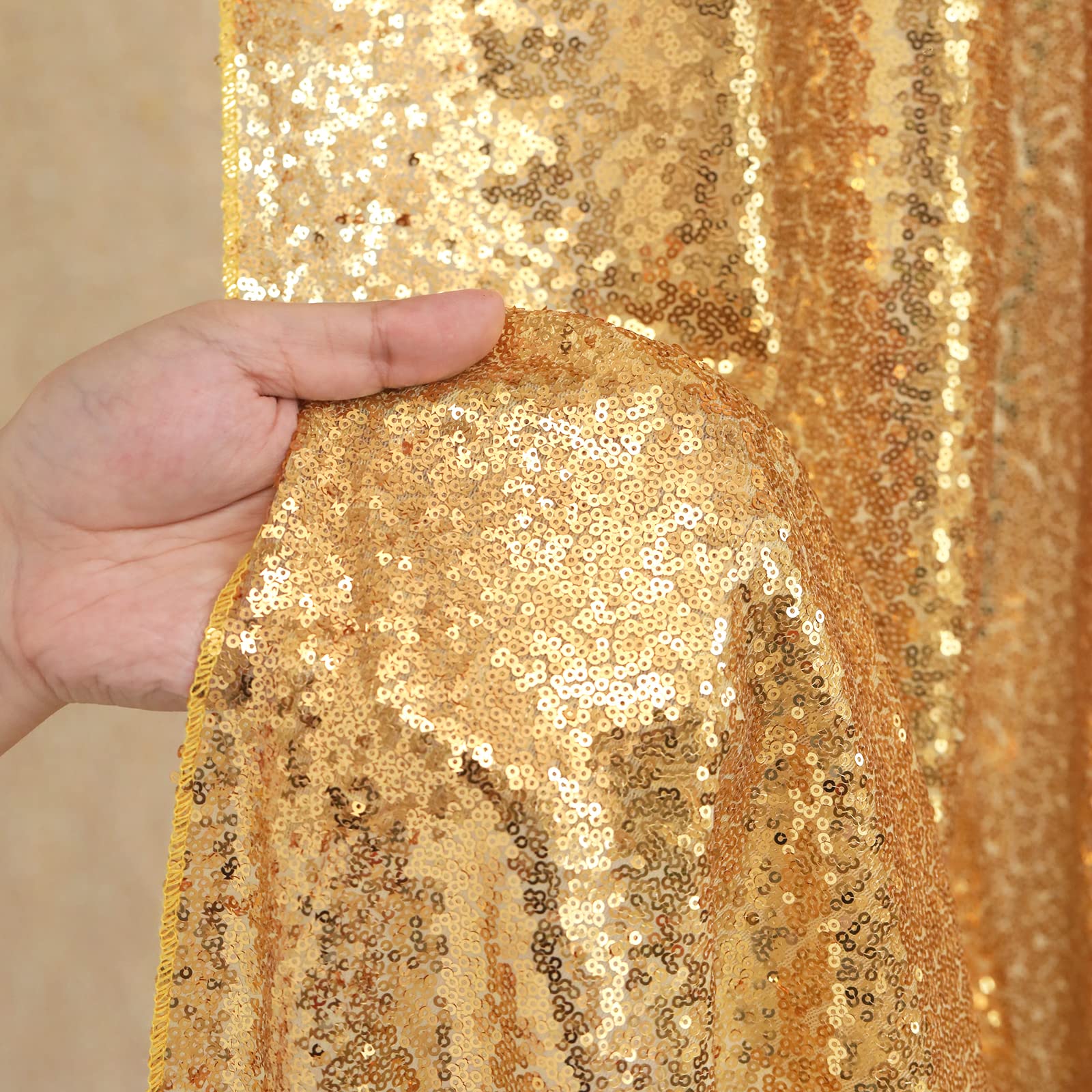 2PCS Gold Sequin Party Backdro - Home Office Backdrop recension och pris