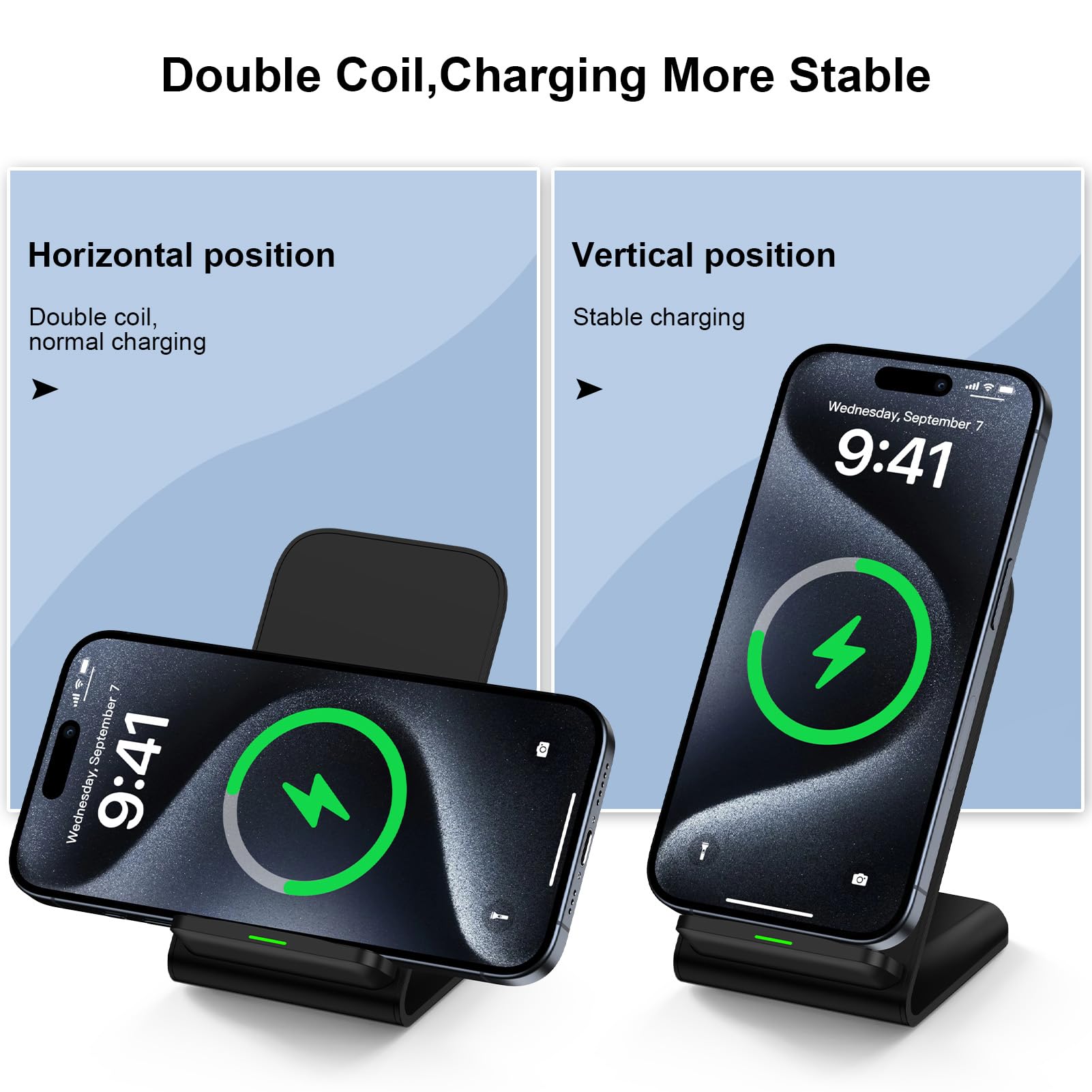 15W Wireless Charger Phone Hol - Desk Charging Station recension och pris